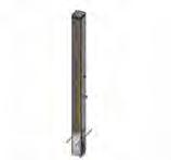 Stainless Steel Shower + One Foot Wash Column ECS1 Time Flow 15 Seconds 3/4" BSP