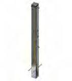 Stainless Steel Shower + One Foot Wash Column ECS401 Time Flow 15 Seconds 3/4"