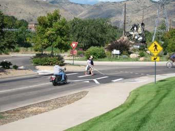 Adaptations of Roundabouts Raised Crosswalk Pedestrian Hybrid Beacon Golden Road/Johnson Rd - Golden,
