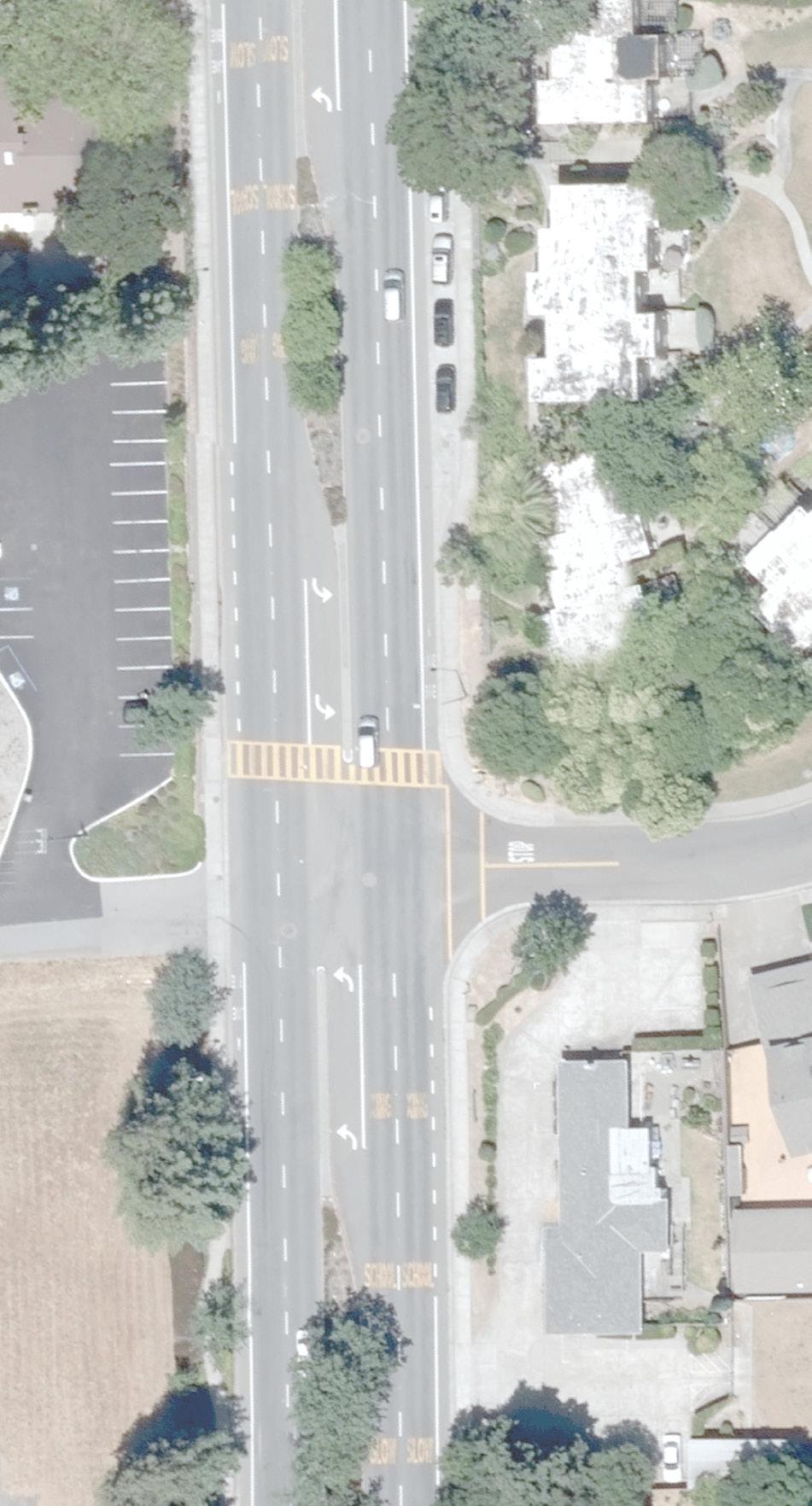 Multilane (four or more lanes with raised median) Multilane (four or more lanes without raised median) B E E E E S E E S S S S B E S E E S S S S S S S Retrofit (E) Curb Ramp w/ Truncated Domes