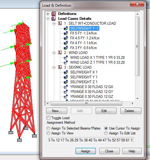 Fig. 1: A typical 3-D Model of a Transmission Line Tower