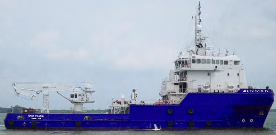 VESSEL DATASHEET DSV ALTUS INVICTUS SPECIFICATION PRINCIPAL PARTICULARS Built 2011 Class Notation 1 Offshore Support Vessel, DPS-2 Flag IMO 9570979 MAIN PARTICULARS Overall Length 65.