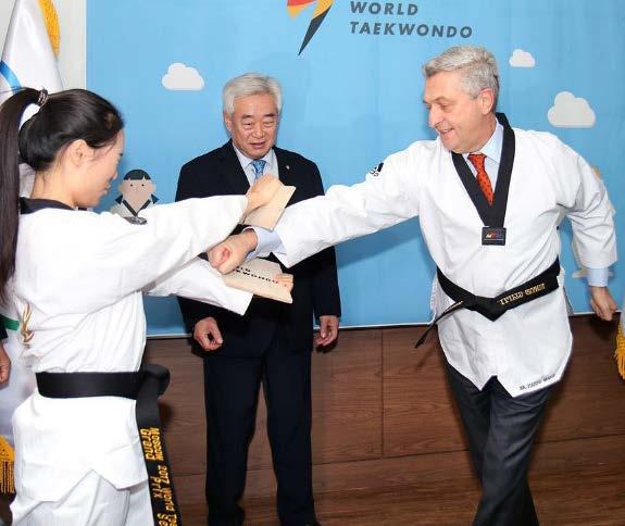 Olympic Refuge Foundation On December 11, 2017, THF Chairman and World Taekwondo President Dr.