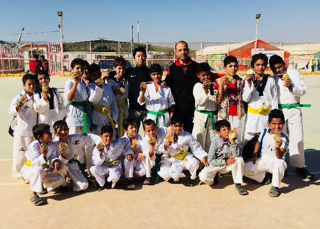 2017 PROJECTS REPORT Jordan Azraq Taekwondo Academy 6 Azraq Taekwondo Academy is THF s flagship project. The academy first opened in 2016 and has been training up to 80 children per week.