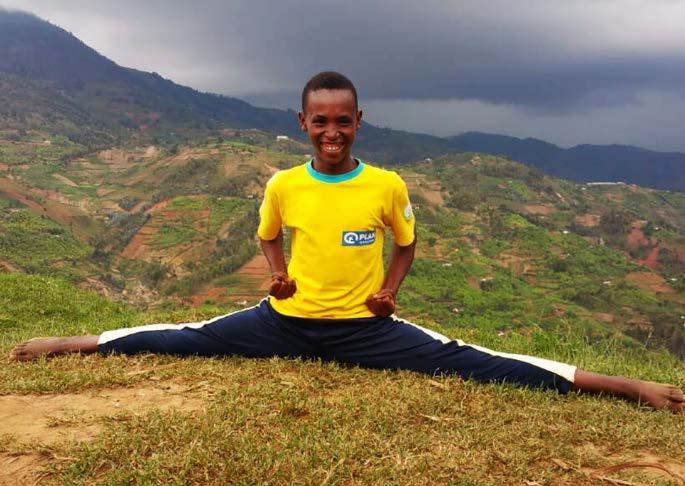 They found refuge in the Kiziba refugee camp and have been living there ever since. Andrew started taking part in Kiziba Taekwondo Academy as soon as the project launched.