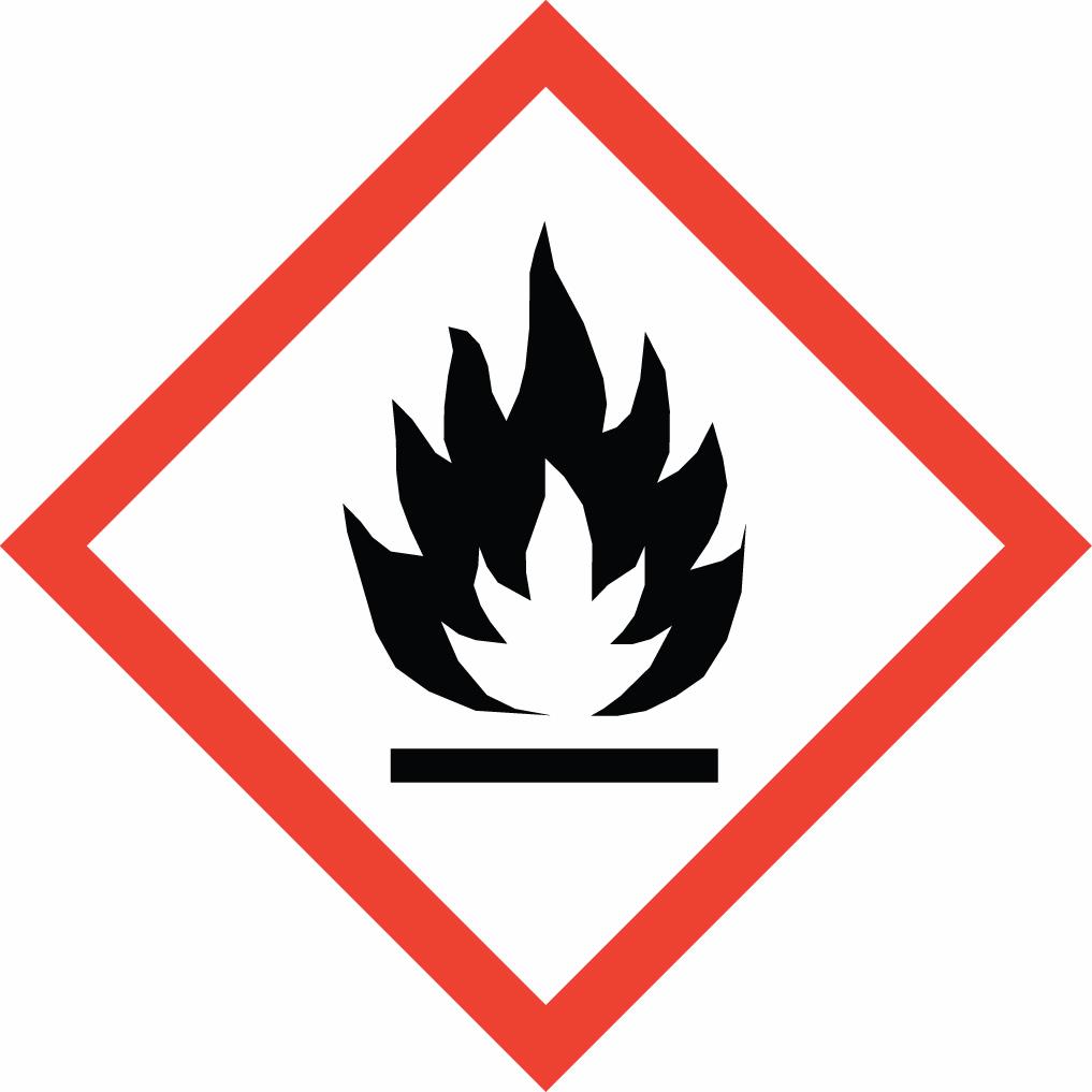 Irritation - Category 2 Compressed Gas Flammable Irritant Signal Word: Warning Hazard Statements Keep out of reach of children. Read label and SDS before use.