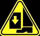 Hazard 4: You might trip over the engine support. Position your feet appropriately.