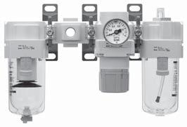 Pressure relief 3 port valve pplicable series ir Filter Regulator Lubricator (C1- to C4-) ir Filter Regulator (C1- to C4-) ir Filter Mist