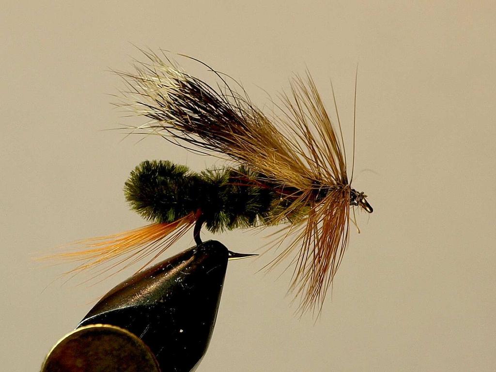It can be used throughout the season when there are light colored mayflies on the water. She also tied this pattern on a Mustad #7948A.