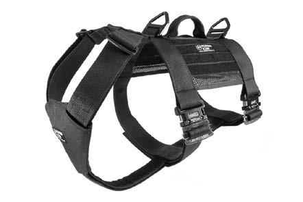 TRACKING HARNESS PATROL HARNESS Designed to meet the strictest requirements for a tracking harness, we started by using mil-spec 1 ¾ webbing, most commonly used in parachute harnesses.