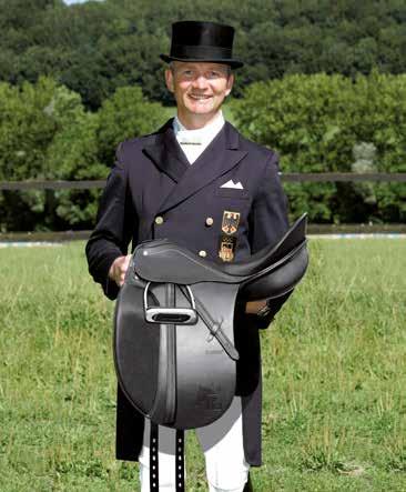 Teak Hubertus Schmidt Available since 2006 this popular dressage saddle which was developed in collaboration with German dressage team Olympic winner Hubertus Schmidt convinces by its soft, deep seat.