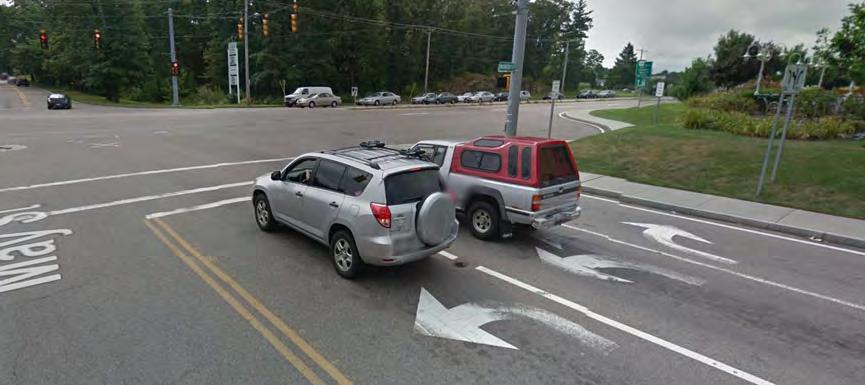 Road Safety Audit Route 1, 1A, 123 and May Street Intersections in Attleboro, MA Prepared by FST Pavement Markings and Signs The eastbound right-turn lane should not have a permitted arrow and should