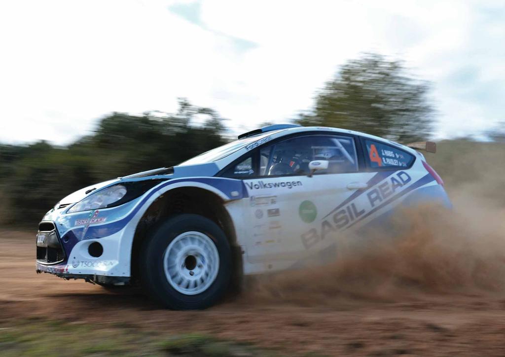 OPENING SHOT Jan Habig and co-driver Robert Paisley (Ford Fiesta S2000) backed up their win on the Toyota Gauteng Dealer Rally with second place on this past weekend s Volkswagen Rally.