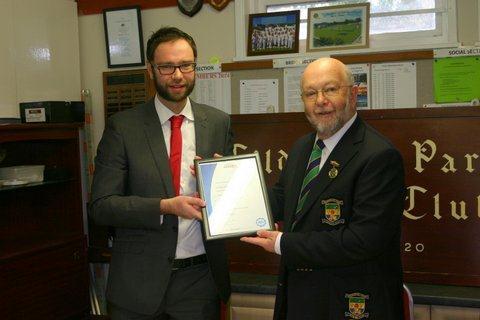 Active Sussex recognised the club's commitment to providing high quality opportunities for potential bowlers - for both outdoor lawn bowls and indoor short-mat bowling.