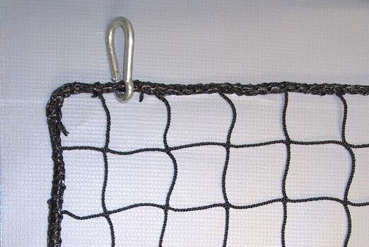 Custom lengths are to your specifications Netting is durable Knotless Pylon 1-3/4 square mesh with