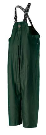 Two front entry pockets with storm flaps. Color is green. Highliner Rainwear PVC on high quality cotton canvas.