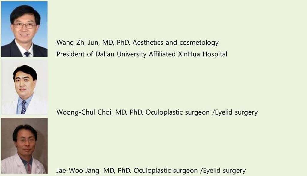 Instructors/ Seong-Hyeong Lee M.D., Ph.D., Ahn-Sup, Kim M.