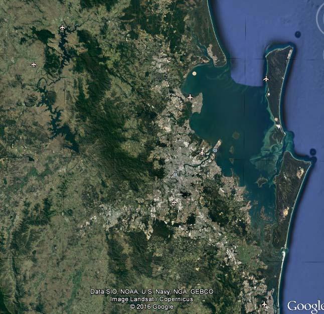 Moreton Bay Pumicestone Passage Subtropical Moreton Bay Brisbane embayment (27-28 S) 100