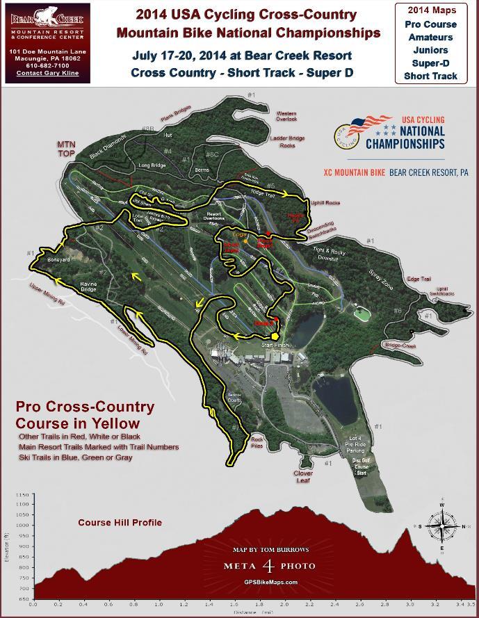 COURSE MAPS PRO CROSS-COUNTRY COURSE Online Map: