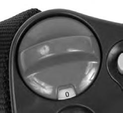 Turn the flow control knob on top of the Hi Flow Stroller clockwise until the prescribed flow rate (numeral) is visible in the knob window and a positive detent is felt.