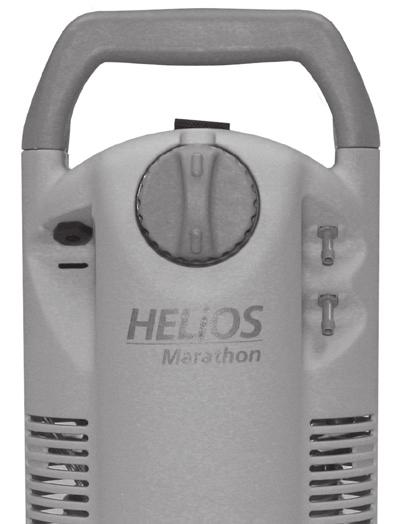75 LPM and below only. The H850 Marathon can be used as a conserving or continuous flow device and holds 0.84 liters of liquid oxygen.