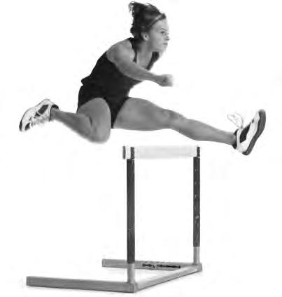 13 10 (b) In a 400-metre hurdles race the first hurdle is 45 m from the start the last hurdle is 40 m from the finish the