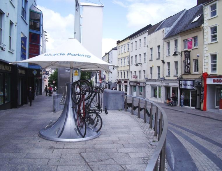 Focus on Waterford (2) Some attractive innovative cycle parking in the city centre Waterford is an attractive historic city with an appealing waterside location these factors would increase the