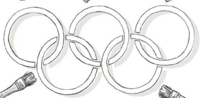 Here are the 4 Olympic symbols.