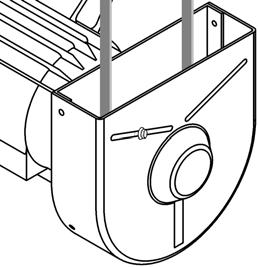 Install the "belt slip off prevention part mounting plate" onto protective cover B with the following procedures.