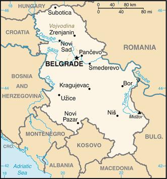 Serbia If northern Serbia consists mostly of plains, 75% of the country is covered with hills and mountains. The highest peak culminates at 2 169 metres above sea level.