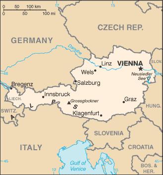 Austria Part of the Alps, Austria is covered mostly by mountains. 68% of the country is located above 500 metres. Only the eastern side of the country partly consists of lowlands.