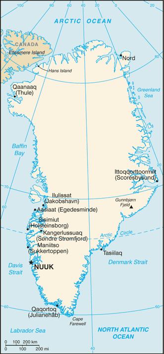 However, the country also includes Greenland, which features heights up to 3 733 metres above sea level (Fjeld Gunnbjorn).