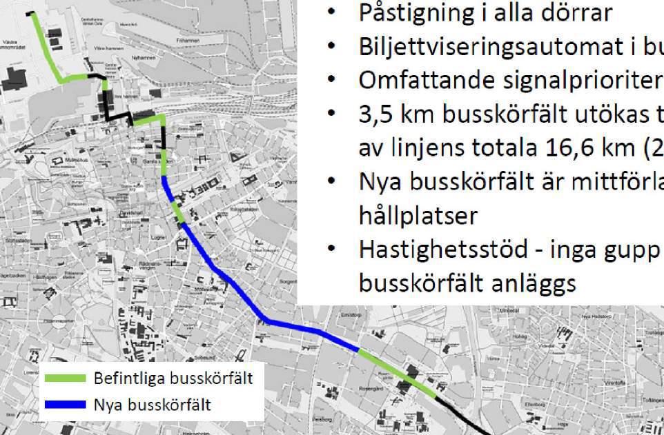 Malmö priority where it is needed 8,5 km line 60 % own track Quick