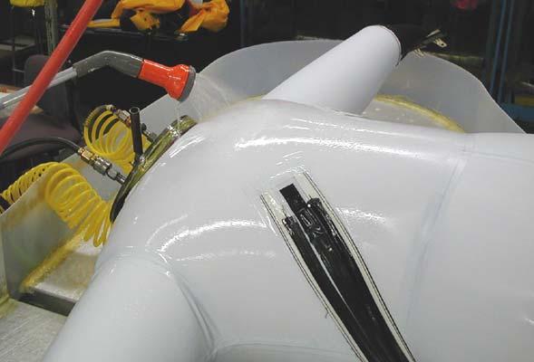 Only Mustang Survival should perform Immersion Module repairs. Figure 26. Step h. Suit Leakage Test Air Leak Marker i.