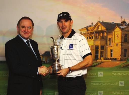 org/golfcoursemanagement PADRAIG HARRINGTON, IRELAND Double Open Champion in 2007 and 2008, Harrington also