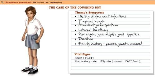 Activity 10: Coughing Boy Function > Do > Homeostatic Imbalances. The Case of the Coughing Boy 1. Why is Timmy s WBC count so high? 2.