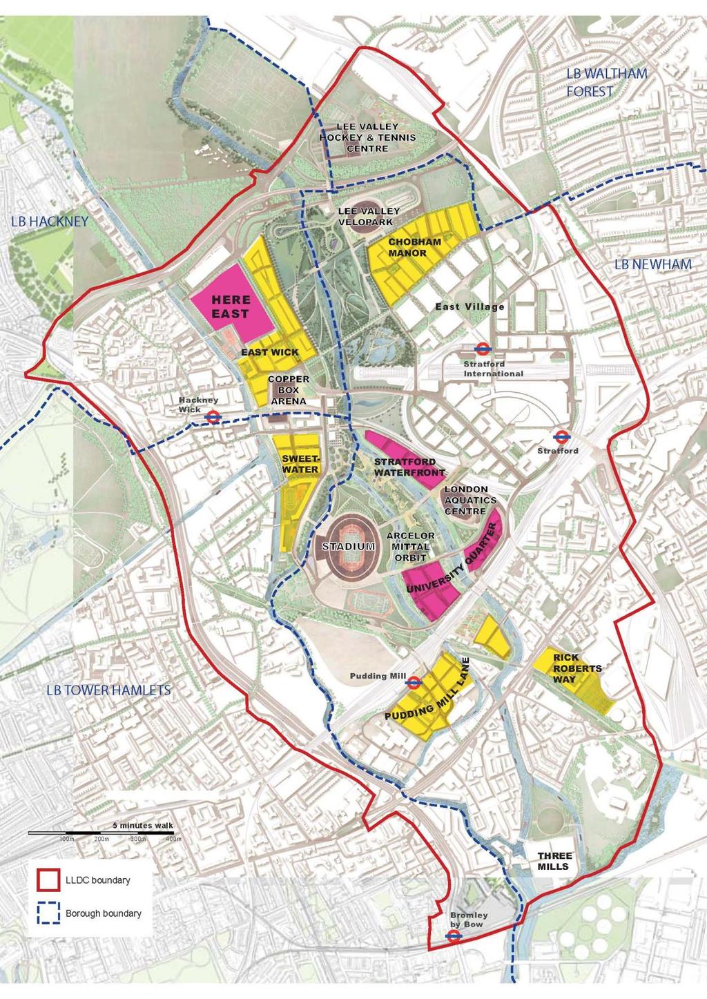 Map: the London Legacy Development