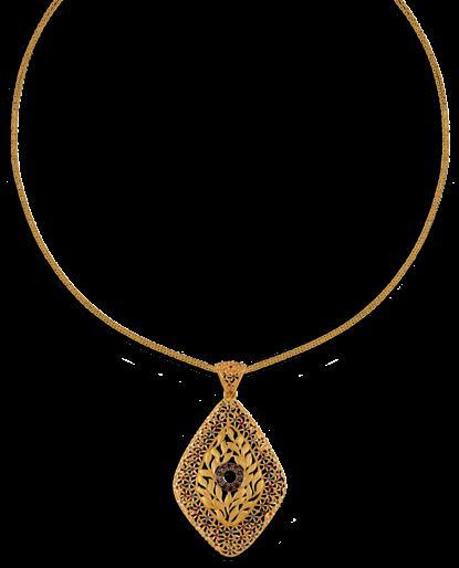 A rab art meets Indian beauty in this collection in 21 karat gold.