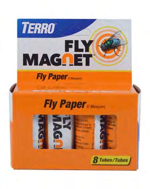 Magnet Fly Paper 8 Pack - 8 per case Attracts and traps house flies No baiting,