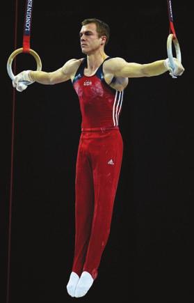 rings, Colo./U.S. Olympic Training Center, competed on both pommel horse and still rings. He earned a 13.875 for his pommel horse routine and a 14.875 on the still rings. Jake Dalton of Sparks, Nev.