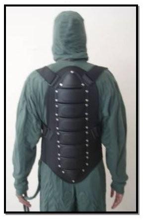 2009 SECPRO Model Spinal Protector SECPRO Spine Protector The bomb suit has a spinal protector as standard equipment which is worn independently.
