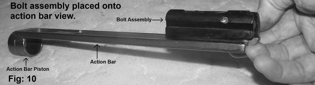 --Assembly Of Action Bar Assembly into Receiver-- 1. See and review pages 11, 12, and 13.