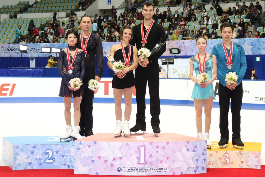 Pairs 1st place Meagan DUHAMEL / Eric RADFORD CAN 2nd place 3rd