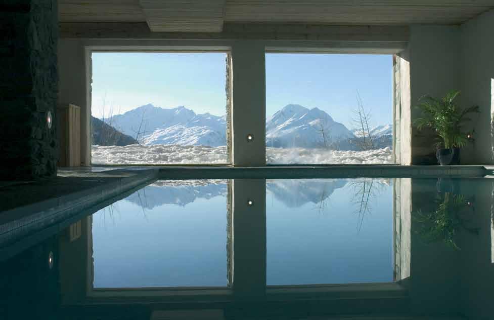 SPA The swimming pool and health suite in chalet Les Sapins is available for all