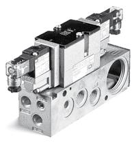 D i r e c t s o l e n o i d a n d s o l e n o i d p i l o t o p e r a t e d v a l v e s Series 82 Function Port size Flow (Max) Manifold mounting Series 4/2-4/3 1/4-3/8 1.