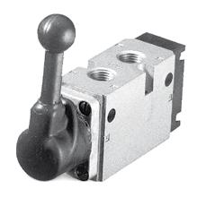 M e c h a n i c a l l y a n d m a n u a l l y o p e r a t e d v a l v e s Series 1800 Function Port size Flow (Max) Individual mounting Series 5/2 1/4" 1.4 C v Inline operational benefits 1.