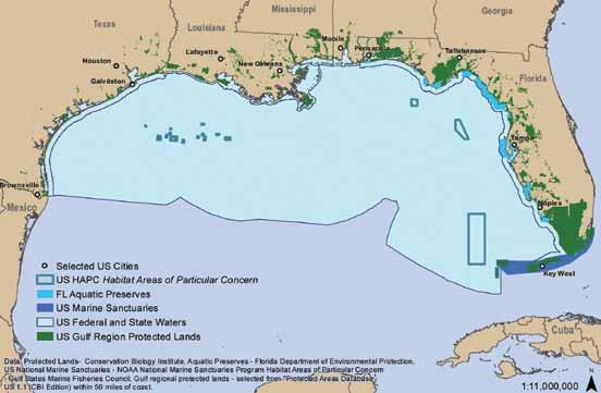 Chapter six Protected Areas of the U.S. Gulf of Coast & Waters Figure 6.12.