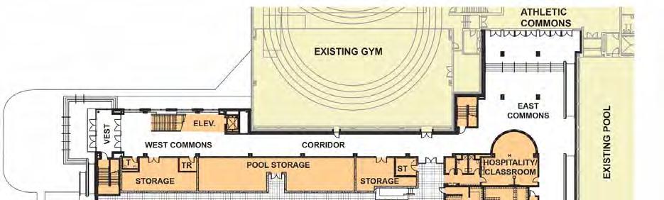 FLOOR PLAN & CRITERIA First Floor Plan Considerations 10 Lanes x 50 M Competition & Diving Pool, including 2 bulkheads May run 2