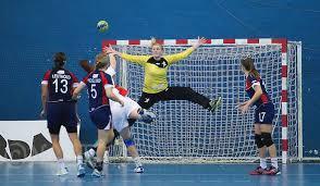 European Handball Handball (also known as team handball or Olympic handball) is a team sport in which two teams of seven players