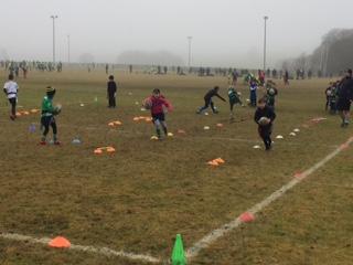 The children practiced their tagging during this game as well as sprinting which they really enjoyed. They then completed a fun obstacle course which focussed on fancy footwork and fitness.